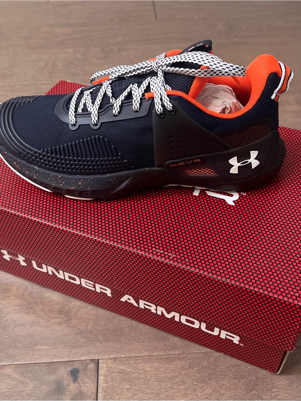 Under Armour Auburn Men's/Women’s Navy & Orange HOVR Training Shoe